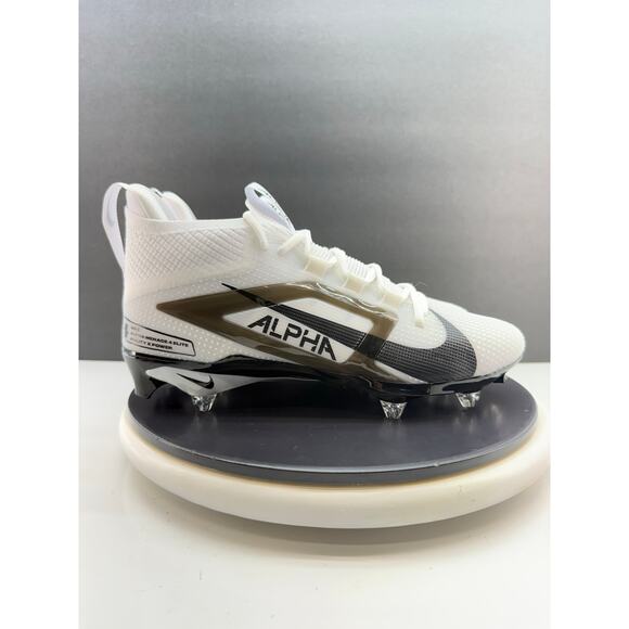 Nike Alpha Menace 4 Elite Detachable Mens Sz 11 Football Cleats White HF4550-100 main image 9